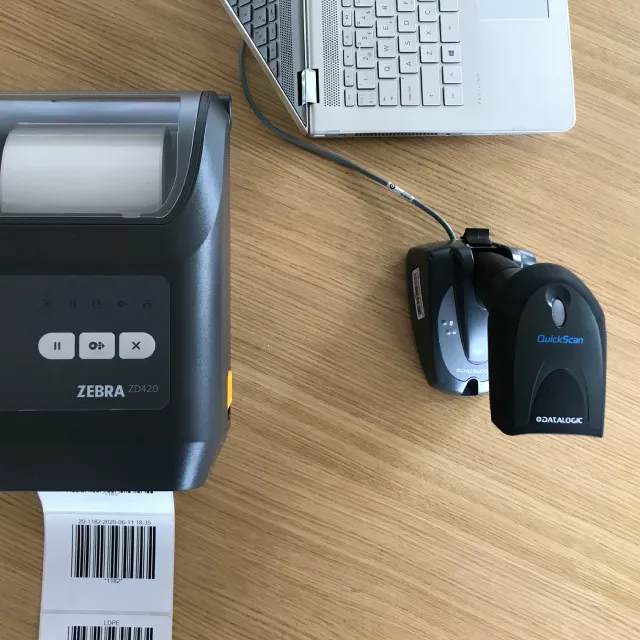 Lagersystem, Lagerprogram, Scanner, Skrivare