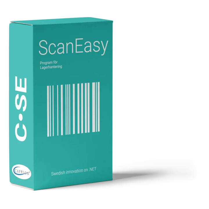 Lagersystem, Inventeringssystem, Lagerprogram, Scanner